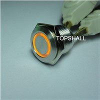 16mm lighted led metal door bell pushbutton