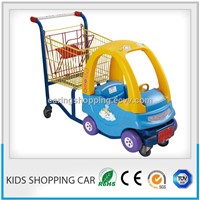 kids shopping trolley with a toy car