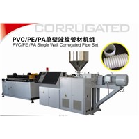 PE single wall corrugated pipe production machinery