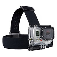 Black Camera Fixed Headband Head Strap for Gopro Hero2/ Hero3