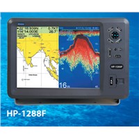 marine GPS plotter fish finder combo