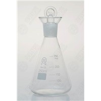 1123 glass flask wide spout ioding flask laboratory glassware flask with stardard ground stopper