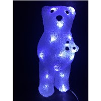 Bear Outdoor attractive 3D acrylic led holiday light acrylic led holiday light CE ROHS GS
