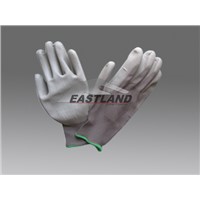 Grey PU Palm Coated Labor Safety Gloves