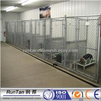 Galvanized chain link fence for dog kennel
