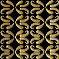 Natural Stone Gold leaf 3D Luxury Wall Panels