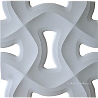 3D Artistic Carved Stone Wall Relief Tile