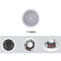 Impedant ceiling speaker with crossover and tweeter(Y-303D)