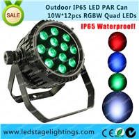 RGBW LED Par64 IP65 12pcs*10W LEDs,Outdoor LED Par used in Outdoor decoration,KTV Light