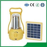 High Bright LED Solar Camping Lantern with 35PCS LED Light &amp;amp; Phone Charger for Hot Sale