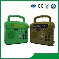 Potable Solar Lighting System 10W, FM Radio &amp;amp; MP3 Selective, with Phone Charger for Hot Sale