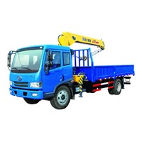 Hydraulic System Telescopic Boom Truck Mounted Crane with 6300kg Lifting Capacity