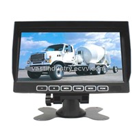 touch button 7&amp;quot; stand alone lcd monitor with 800x480 resolution 4 channels input (HY-790T)