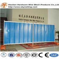 Powder Coating Corrugated Colorbond Temporary Fence Steel Hoarding