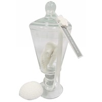 scented plaster with tassle in glass jar