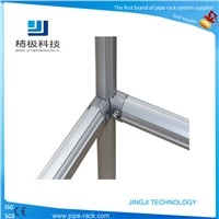 Aluminum alloy pipe joint for pipe rack system AL-1