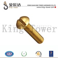 machine screw of brass slotted oval head for switch/power supply