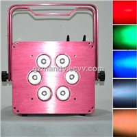 Pink / Purple Case LED 6bulbs*15W 6-in-1 RGBWA UV Battery Wifi Par Light Cell Phone Control(MD-C048)