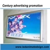 Outdoor waterproof slim snap frame light box for business advertising