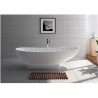 Classical Freestanding Artificial Stone Bathroom Mineral Bathtub/ solid surface bathtub -JZ8604