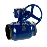Full bore Ball valve-valve for heating pipeline-full welded ball valve with worm gearbox DN200-DN500