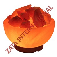 Himalayan Rock Salt Lamp Fire Bowl 3.5 x 6 x 6 Inches UL Approved 6 Feets Cord Bulb w Base
