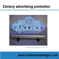 LED Animated Acrylic Advertising Sign for Indoor