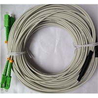 patch cord SC APC duplex  white lszh 3.0mm hhd 60m armoured  cable