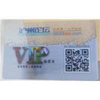 clear business plastic card full color pritning