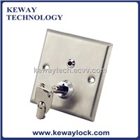 Stainless Steel Emergency Door Release Key Switch with LED