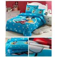 Beautiful Children Bedding Set 3pcs, Quilt Cover, Bed Sheet, Pillow Case, Cartoon Design