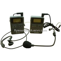 Wireless lavalier microphone PA system