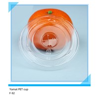 93mm flat lid for clear plastic cup