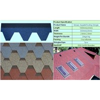 ISO9001:2009 Mosaic asphalt shingle for roof Building
