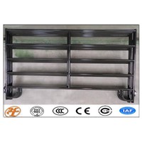 Top Cheap High Quanlity Galvanized Powder Coated Heavy Duty 6 Rails Used Metal Cattle Livestock Corral Panel for Canada