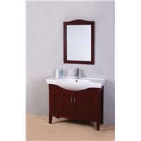Classic style solid wood bathroom vanity with mirror OGX2027