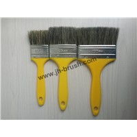 Chinese natural bristle paint brush, plastic handle brazil market paint brush
