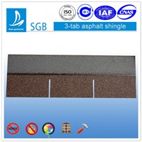 3 tab brown asphalt tile