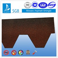 mosaic red asphalt tile