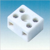 two-three ways of white ceramic terminal blocks in VDE certificate for lamps or machines
