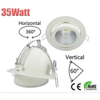 35W adjustable COB LED downlight 2300-2900lm