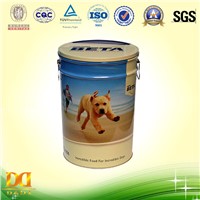 Puppy Food Storage Tin Can
