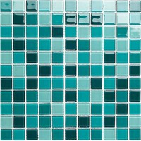 GL062 aquamarine mix crystal mosaic bathroom mosaic tile