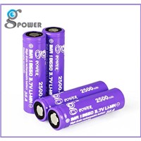 Top selling Gpower IMR 18650 3.7v battery 2500mah High Drain Rechargeable Lithium 35A Battery