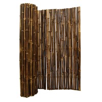Black Bamboo Fence Roll