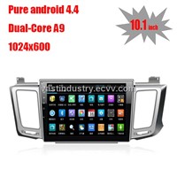 10.1&quot; Android 4.4 car media for Toyota RAV4 2013 with 1024 * 600 resolution and DVR camera input