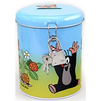 round money saving tin can,coin tin box