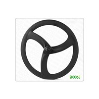 Tri-3spokes carbon fiber steering wheel 20mm width 56mm depth tubular wheel