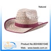 Hot new products for 2015 Cheap plain wholesale straw cowboy hats