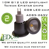 10W AC85-265V G12 LED spotlight G12 LED bulb Epistar chip PAR20 COB spotlight G12 LED bulb
